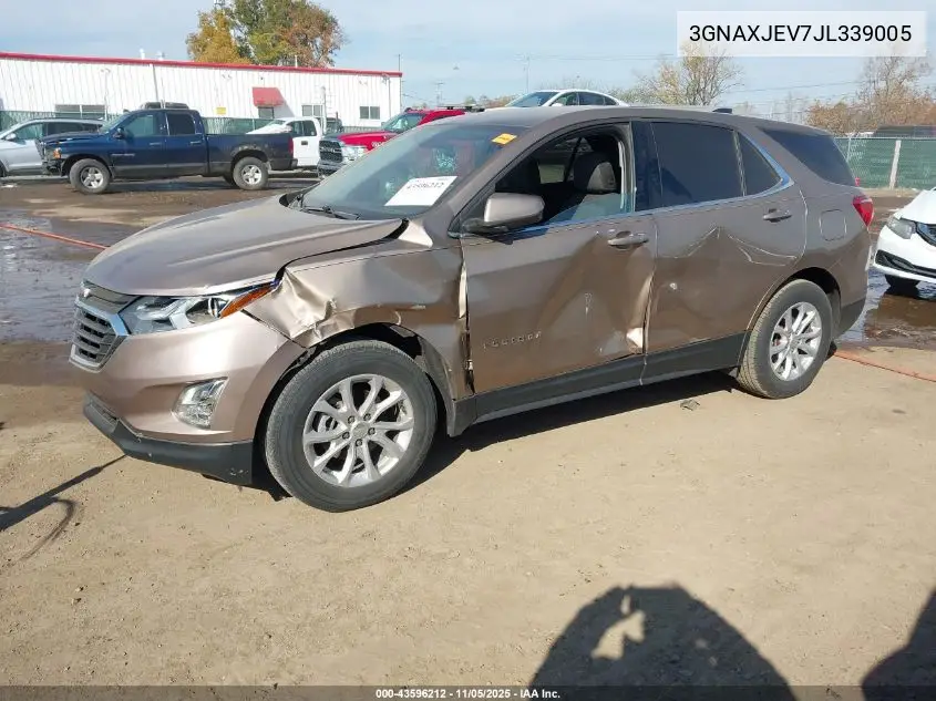 3GNAXJEV7JL339005 2018 Chevrolet Equinox Lt