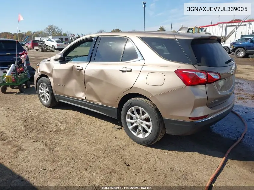 3GNAXJEV7JL339005 2018 Chevrolet Equinox Lt