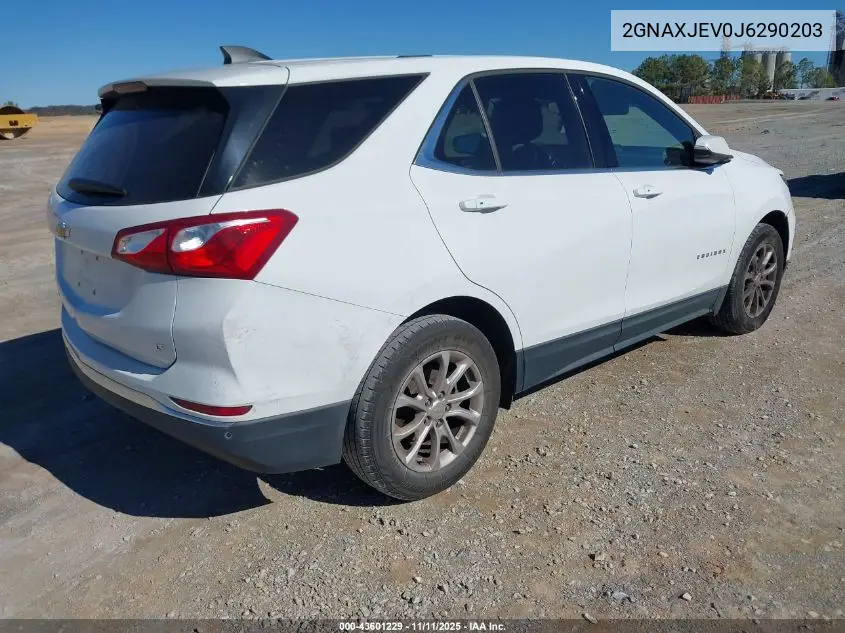 2GNAXJEV0J6290203 2018 Chevrolet Equinox Lt