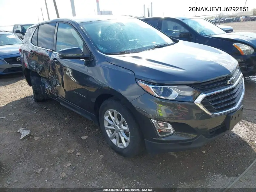 2GNAXJEV1J6292851 2018 Chevrolet Equinox Lt