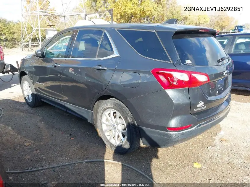 2GNAXJEV1J6292851 2018 Chevrolet Equinox Lt