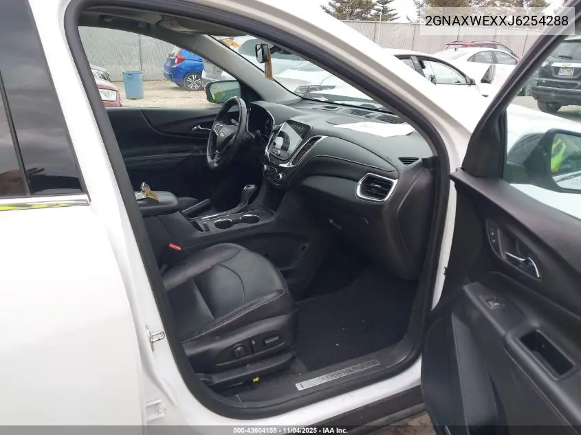 2GNAXWEXXJ6254288 2018 Chevrolet Equinox Premier