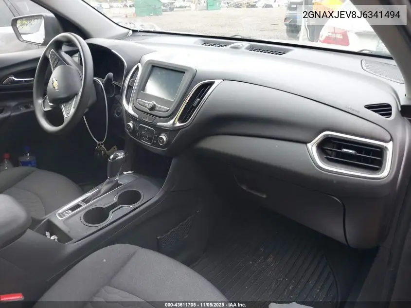 2GNAXJEV8J6341494 2018 Chevrolet Equinox Lt