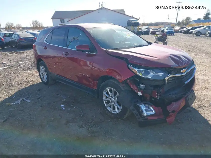 3GNAXSEV3JS624425 2018 Chevrolet Equinox Lt