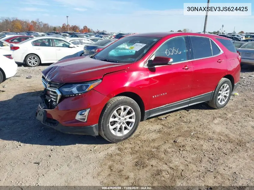 3GNAXSEV3JS624425 2018 Chevrolet Equinox Lt