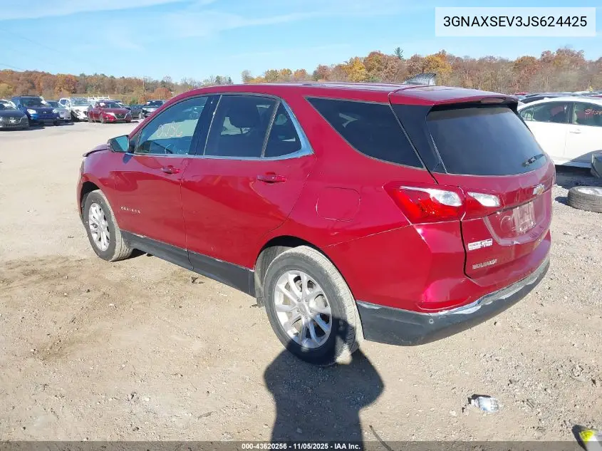 3GNAXSEV3JS624425 2018 Chevrolet Equinox Lt