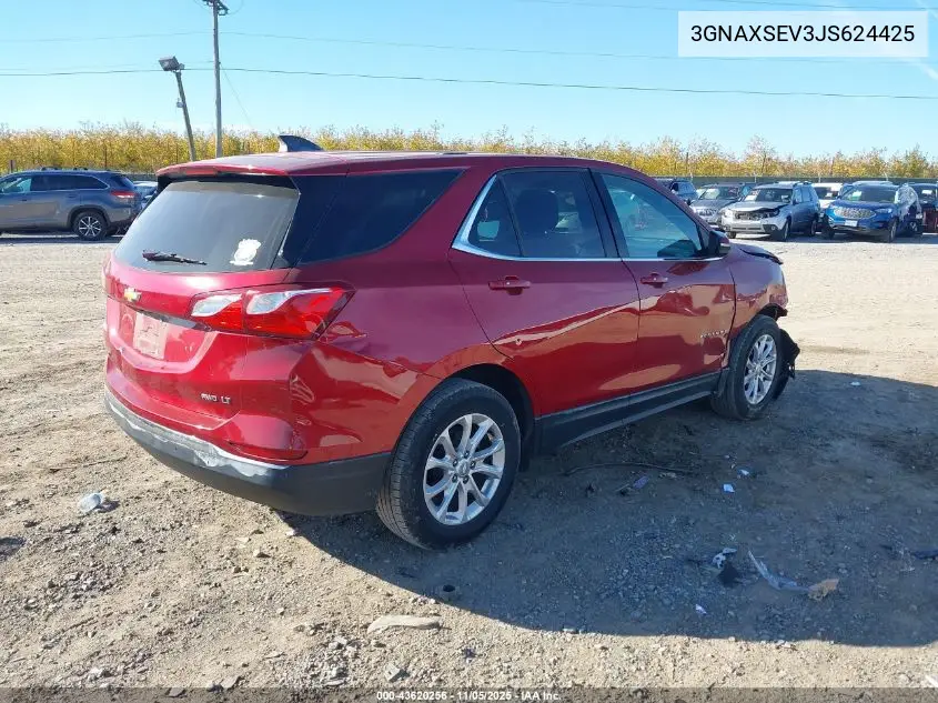 3GNAXSEV3JS624425 2018 Chevrolet Equinox Lt