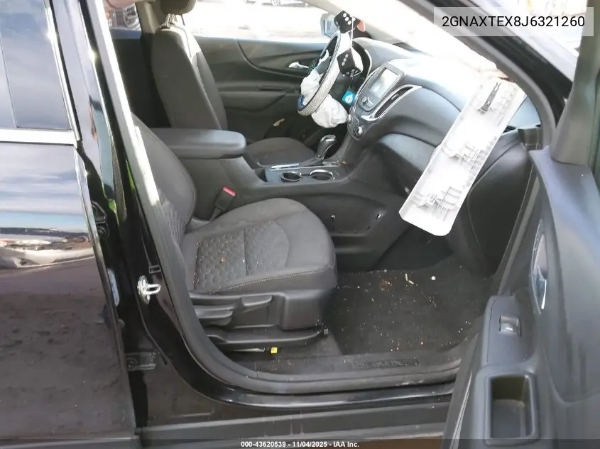 2GNAXTEX8J6321260 2018 Chevrolet Equinox Lt