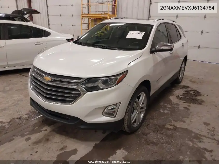 2GNAXMEVXJ6134784 2018 Chevrolet Equinox Premier