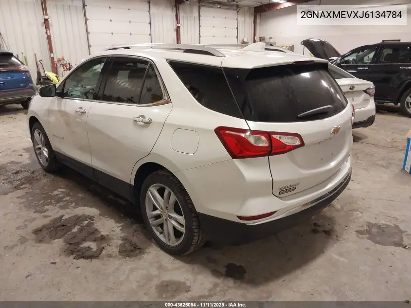 2GNAXMEVXJ6134784 2018 Chevrolet Equinox Premier
