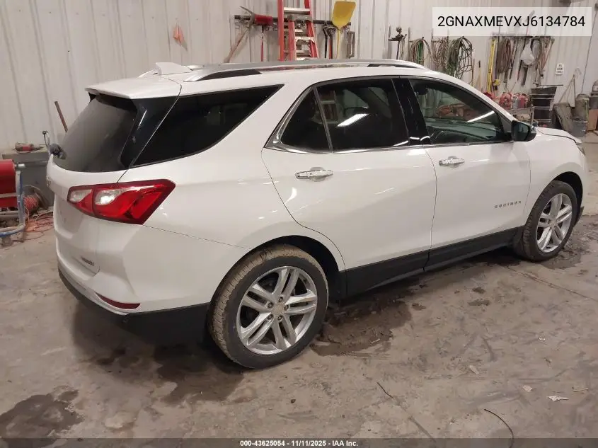 2GNAXMEVXJ6134784 2018 Chevrolet Equinox Premier