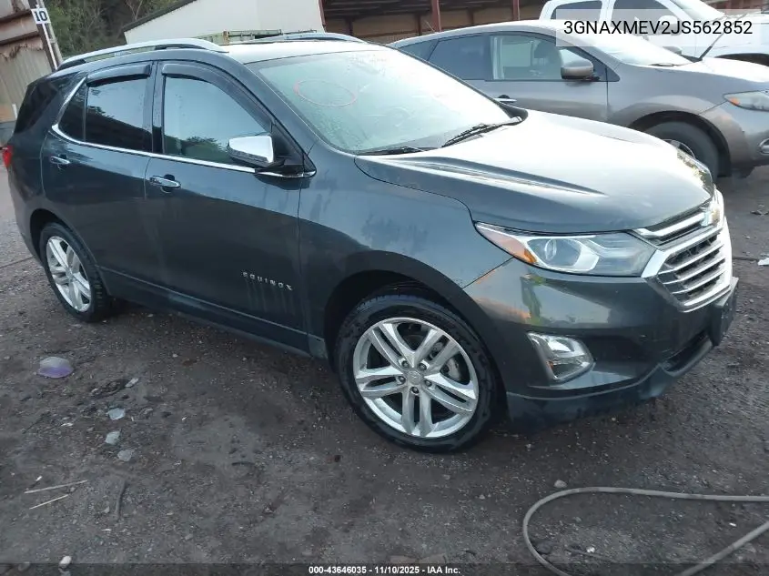 3GNAXMEV2JS562852 2018 Chevrolet Equinox Premier