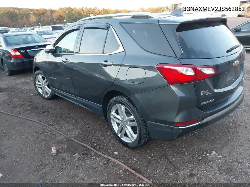 3GNAXMEV2JS562852 2018 Chevrolet Equinox Premier