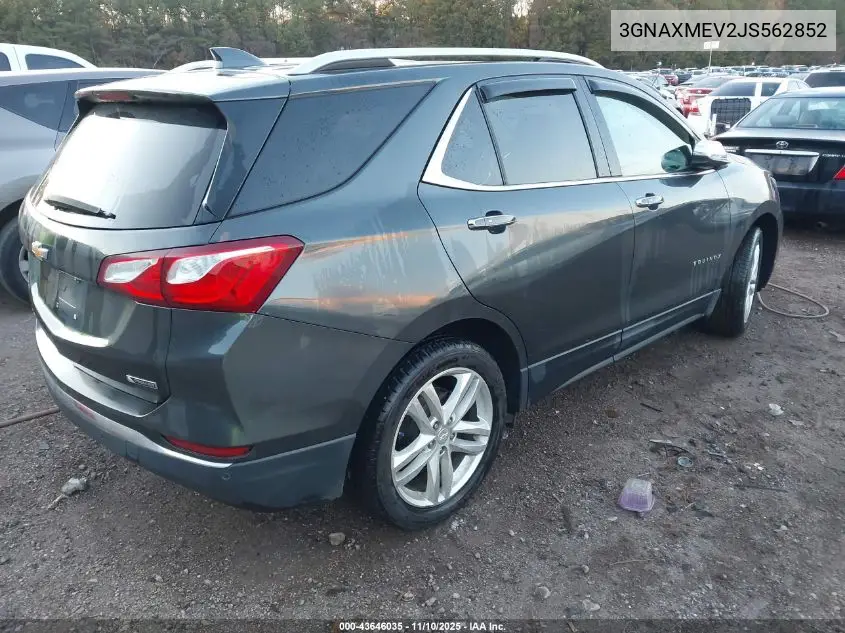 3GNAXMEV2JS562852 2018 Chevrolet Equinox Premier
