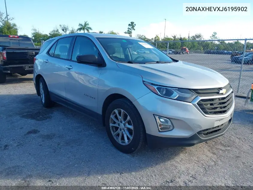 2GNAXHEVXJ6195902 2018 Chevrolet Equinox Ls