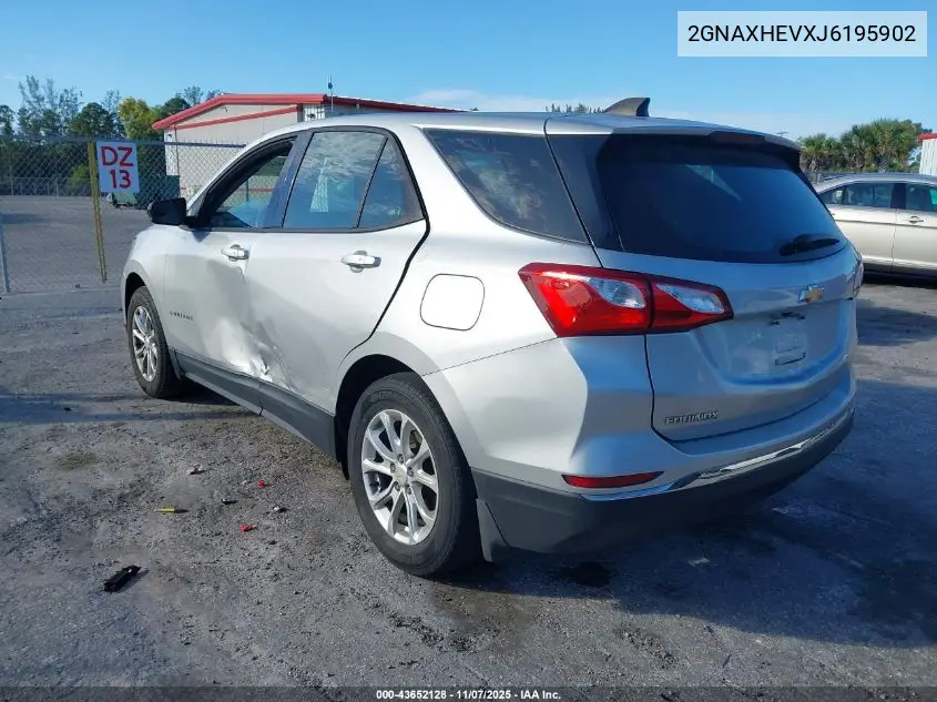 2GNAXHEVXJ6195902 2018 Chevrolet Equinox Ls