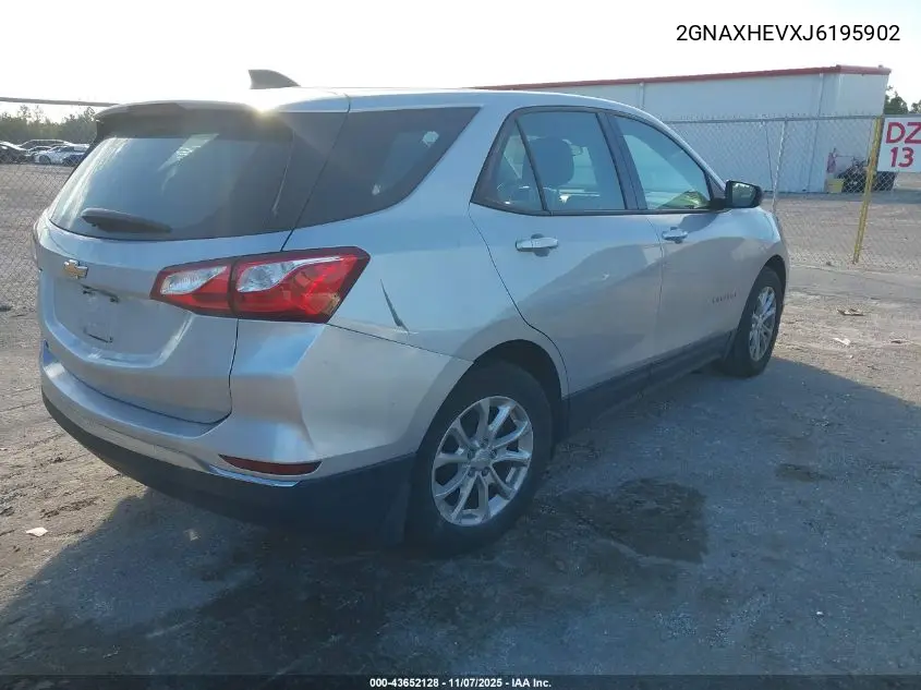 2GNAXHEVXJ6195902 2018 Chevrolet Equinox Ls