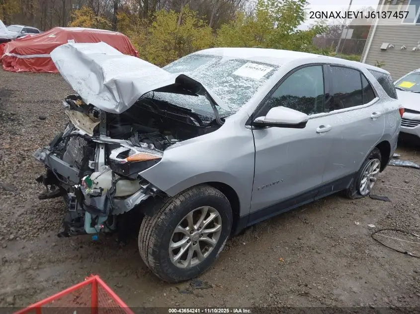 2GNAXJEV1J6137457 2018 Chevrolet Equinox Lt