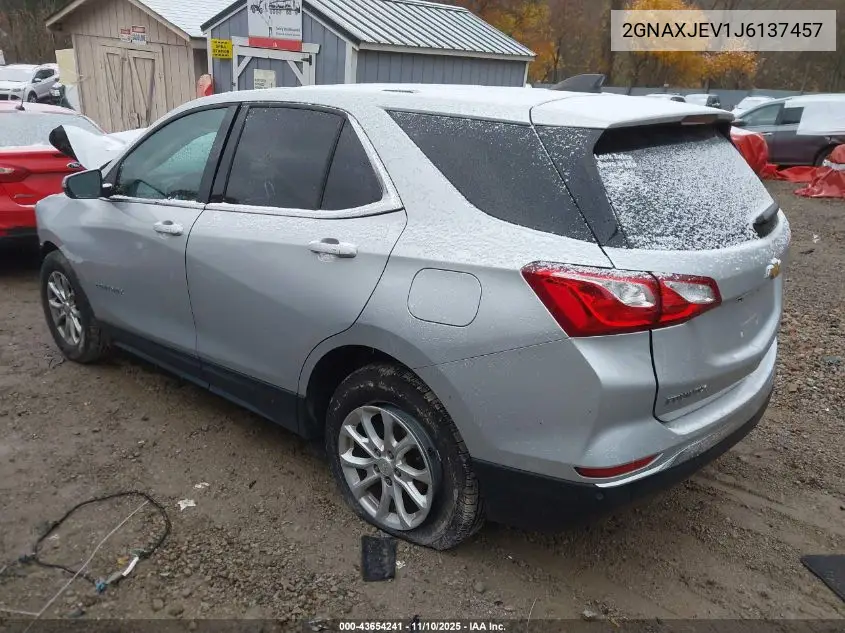 2GNAXJEV1J6137457 2018 Chevrolet Equinox Lt