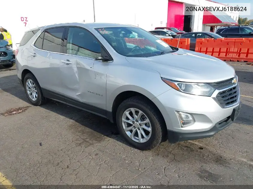 2GNAXSEVXJ6188624 2018 Chevrolet Equinox Lt