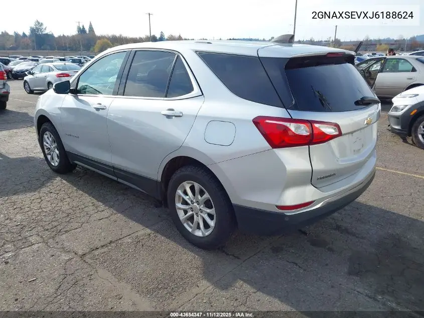 2GNAXSEVXJ6188624 2018 Chevrolet Equinox Lt