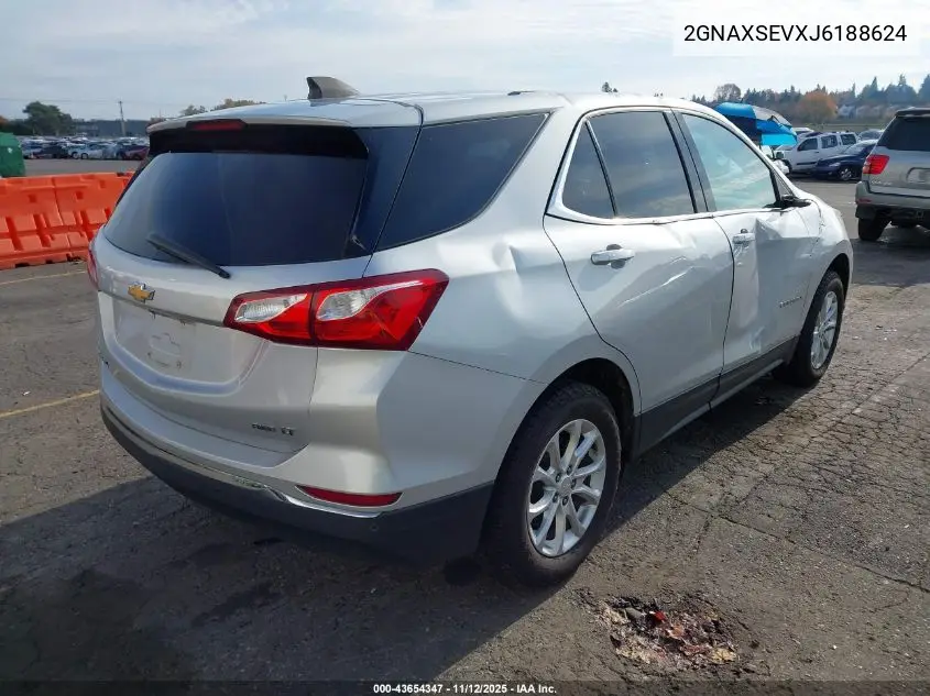 2GNAXSEVXJ6188624 2018 Chevrolet Equinox Lt