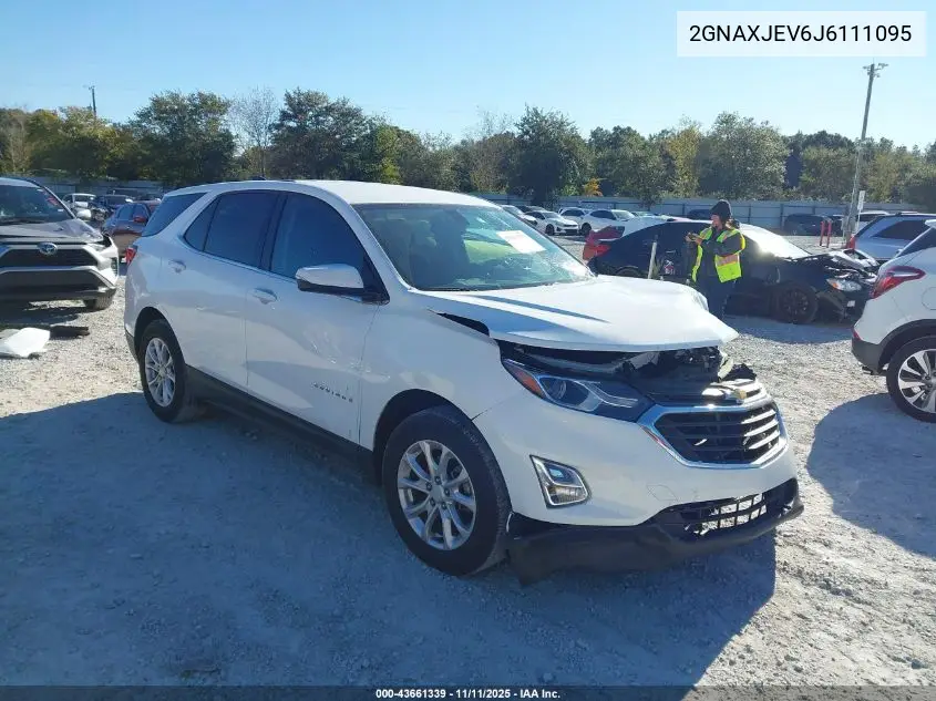 2GNAXJEV6J6111095 2018 Chevrolet Equinox Lt
