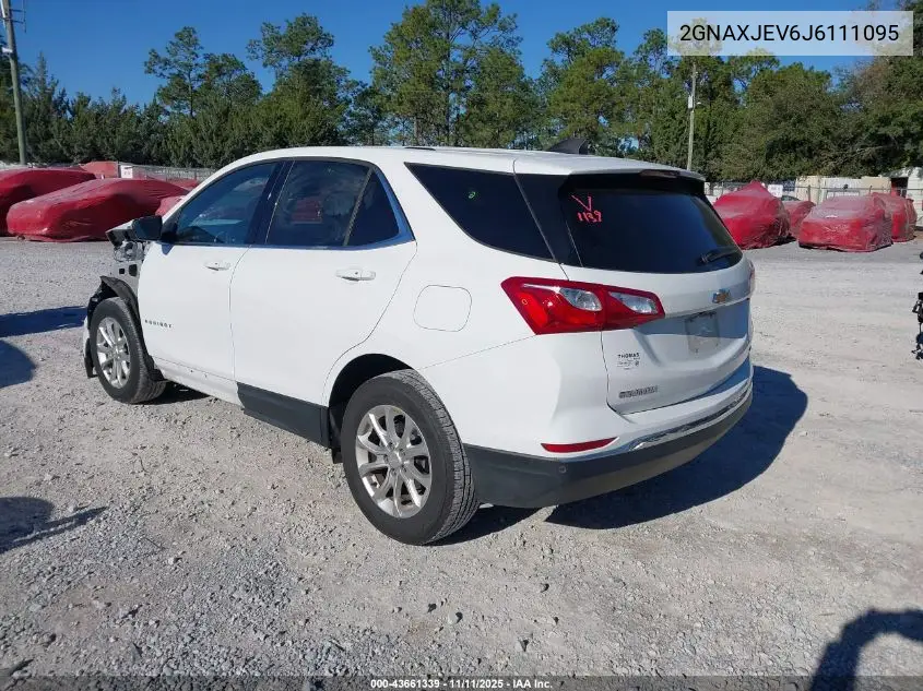 2GNAXJEV6J6111095 2018 Chevrolet Equinox Lt