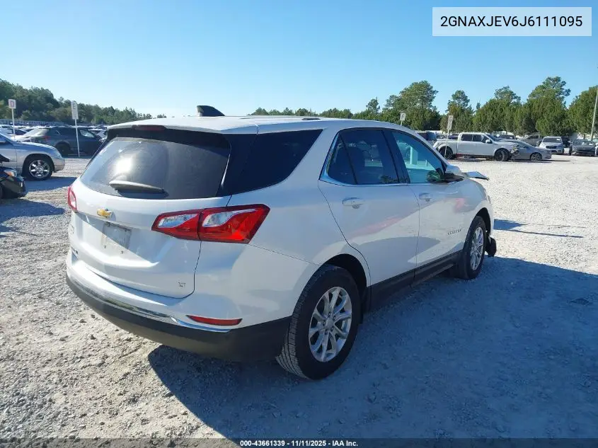 2GNAXJEV6J6111095 2018 Chevrolet Equinox Lt