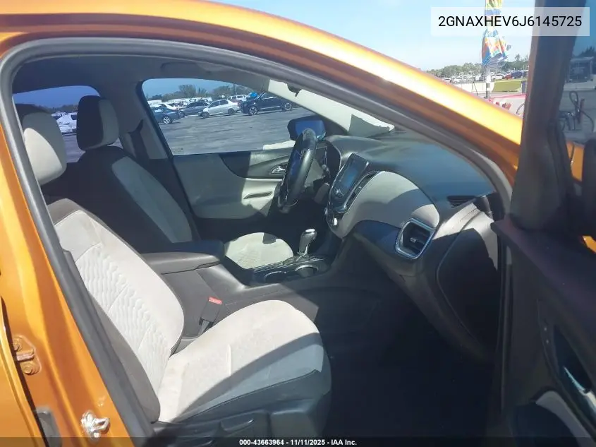 2GNAXHEV6J6145725 2018 Chevrolet Equinox Ls