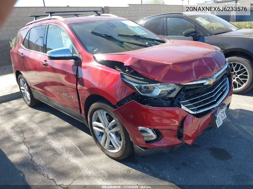 2GNAXNEX6J6233576 2018 Chevrolet Equinox Premier