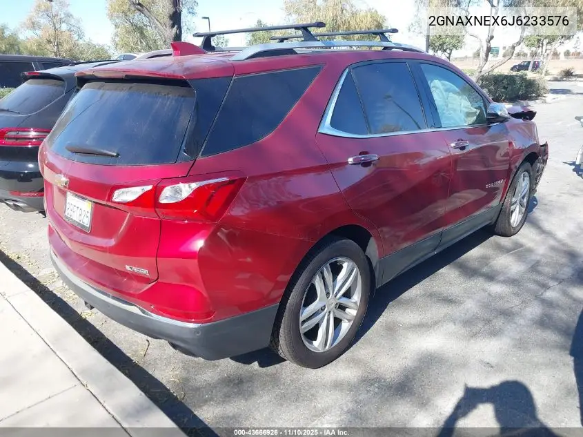 2GNAXNEX6J6233576 2018 Chevrolet Equinox Premier
