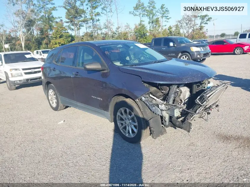 3GNAXHEV3JS506927 2018 Chevrolet Equinox Ls