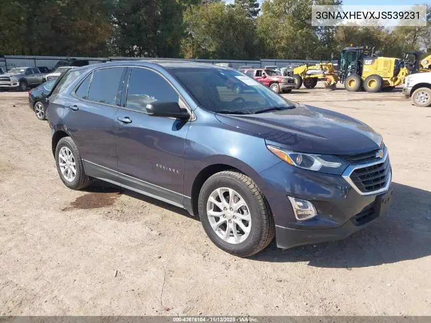 3GNAXHEVXJS539231 2018 Chevrolet Equinox Ls