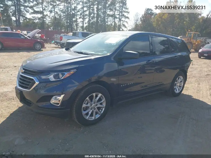 3GNAXHEVXJS539231 2018 Chevrolet Equinox Ls