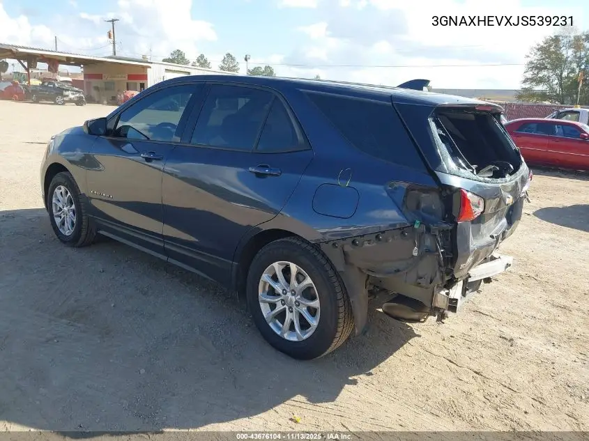 3GNAXHEVXJS539231 2018 Chevrolet Equinox Ls
