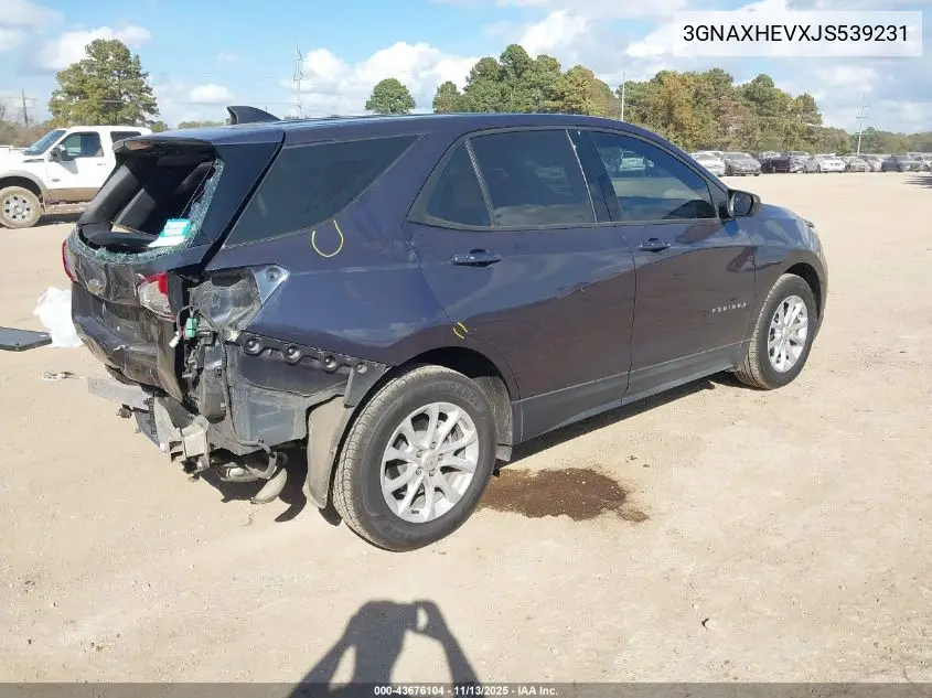 3GNAXHEVXJS539231 2018 Chevrolet Equinox Ls