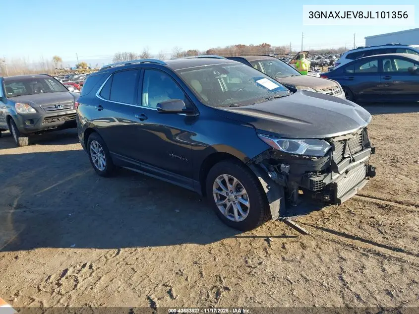 3GNAXJEV8JL101356 2018 Chevrolet Equinox Lt
