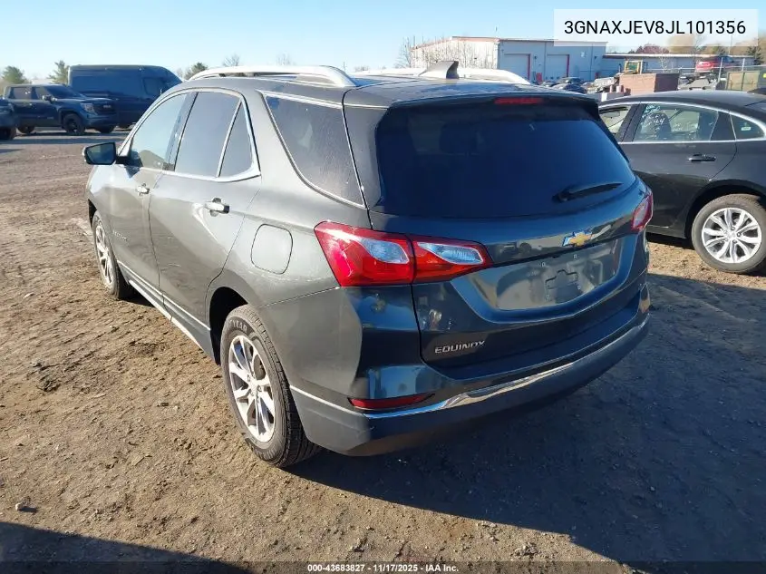 3GNAXJEV8JL101356 2018 Chevrolet Equinox Lt