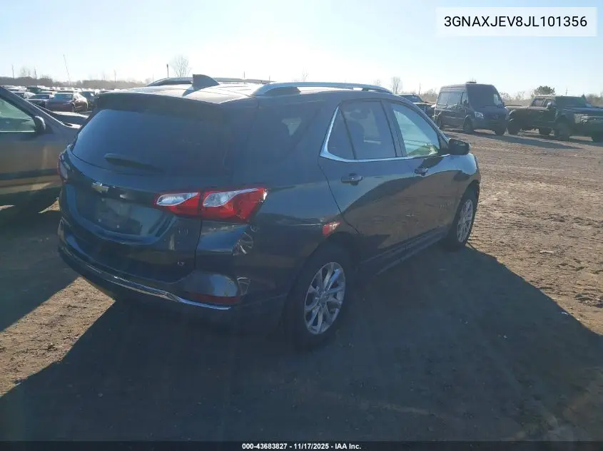 3GNAXJEV8JL101356 2018 Chevrolet Equinox Lt