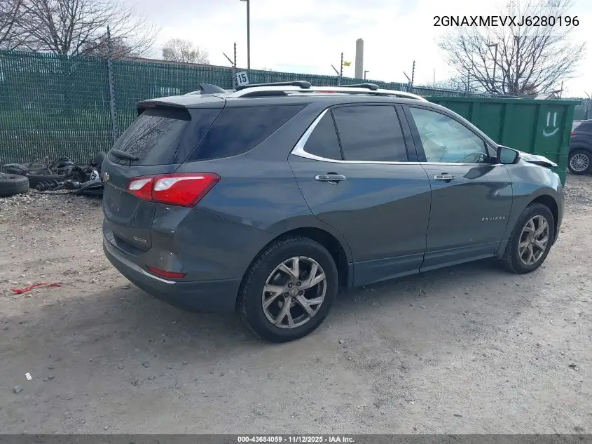 2GNAXMEVXJ6280196 2018 Chevrolet Equinox Premier