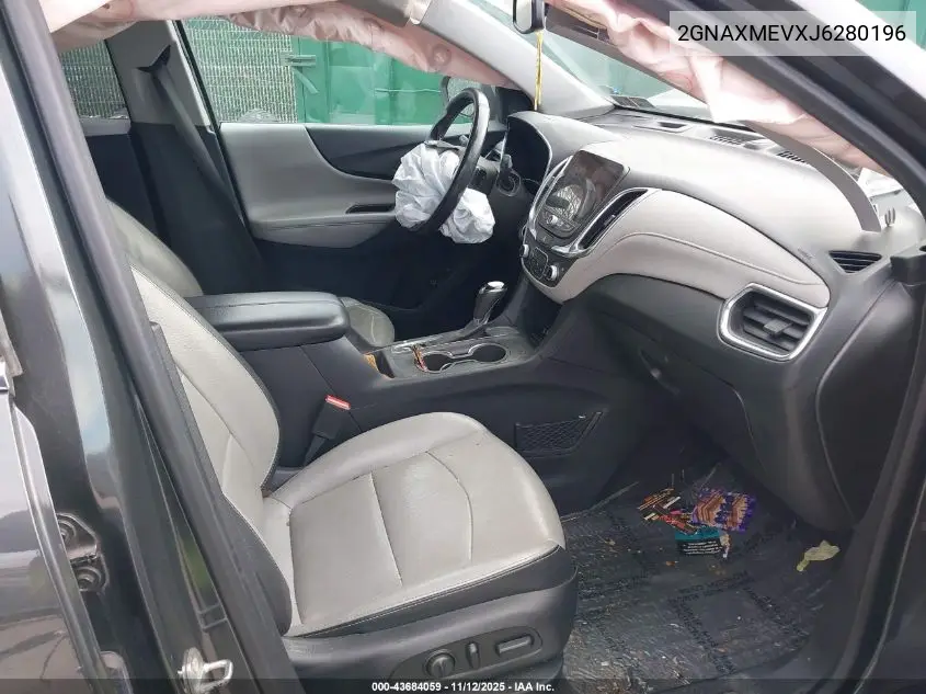 2GNAXMEVXJ6280196 2018 Chevrolet Equinox Premier