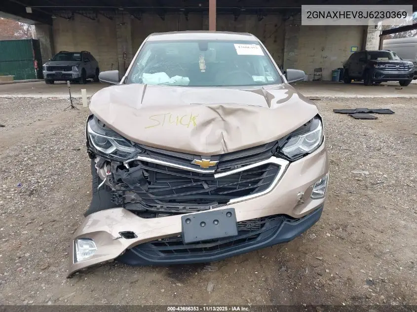 2GNAXHEV8J6230369 2018 Chevrolet Equinox Ls