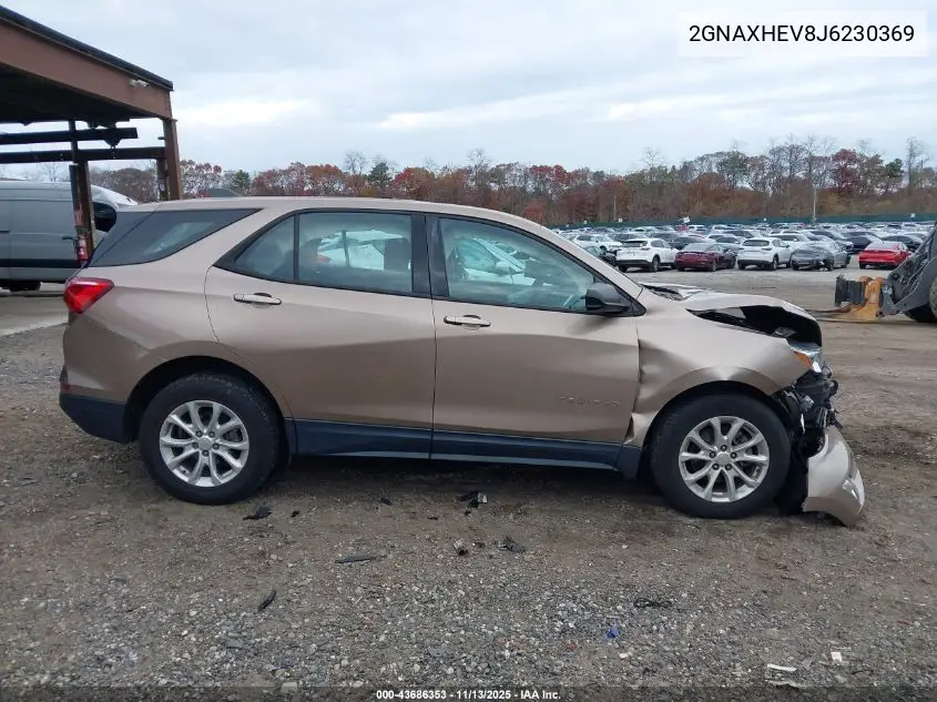 2GNAXHEV8J6230369 2018 Chevrolet Equinox Ls