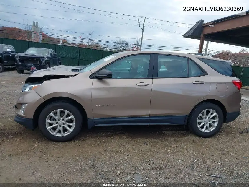 2GNAXHEV8J6230369 2018 Chevrolet Equinox Ls