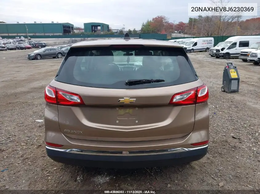 2GNAXHEV8J6230369 2018 Chevrolet Equinox Ls