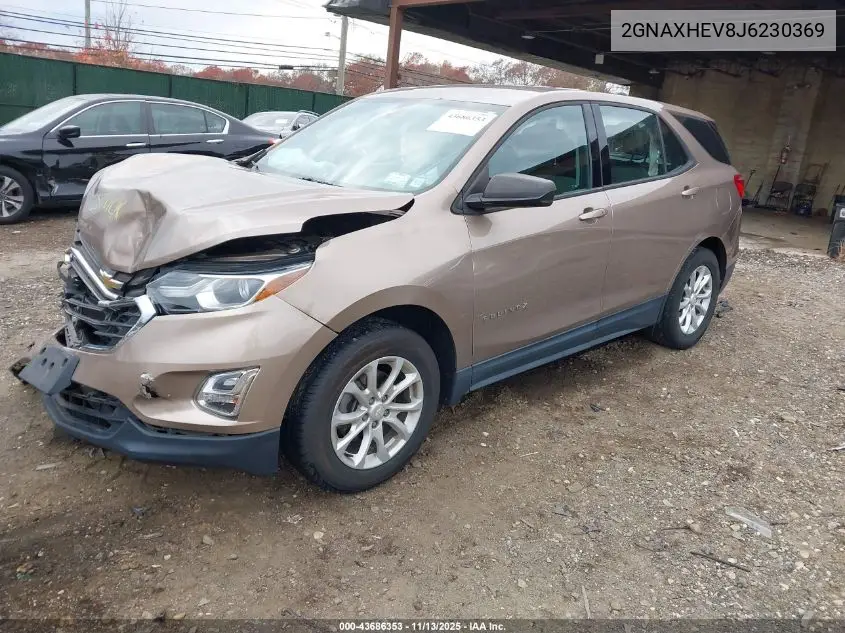 2GNAXHEV8J6230369 2018 Chevrolet Equinox Ls