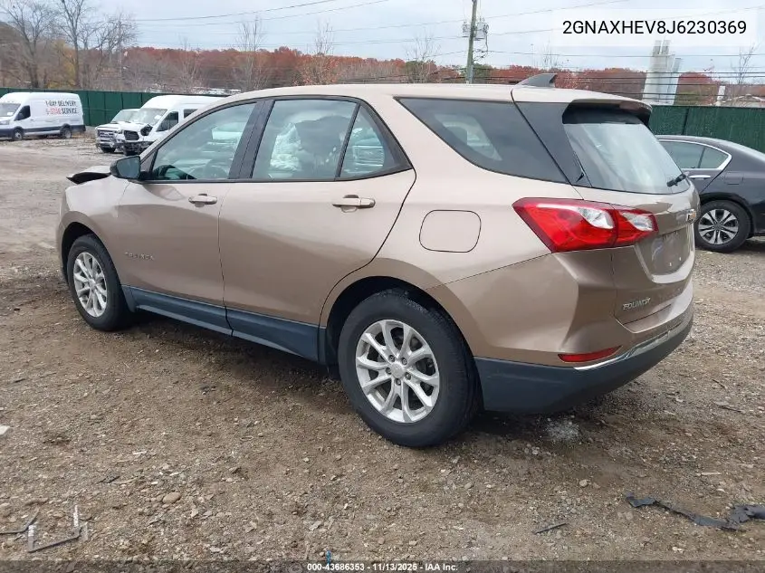 2GNAXHEV8J6230369 2018 Chevrolet Equinox Ls