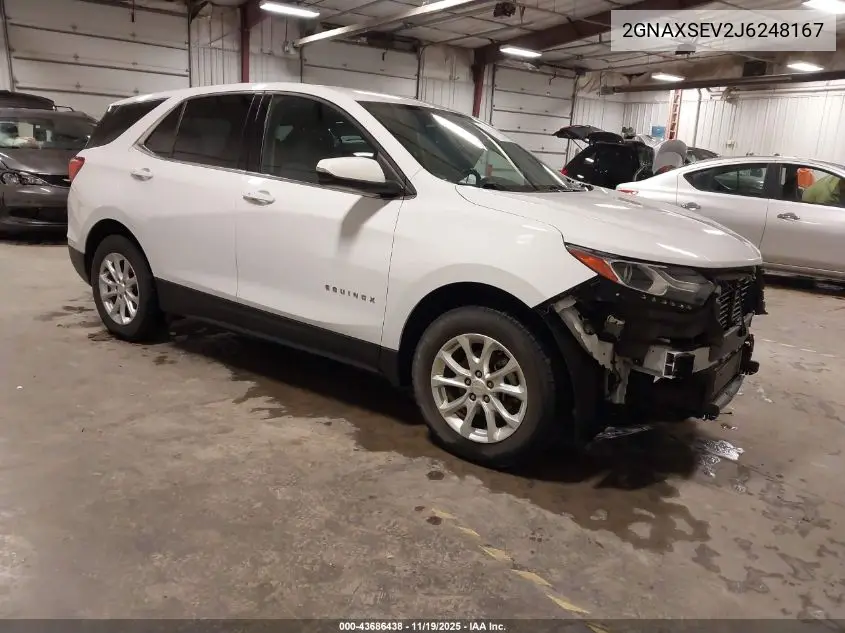 2GNAXSEV2J6248167 2018 Chevrolet Equinox Lt