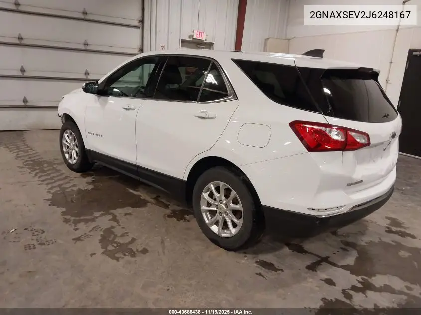 2GNAXSEV2J6248167 2018 Chevrolet Equinox Lt